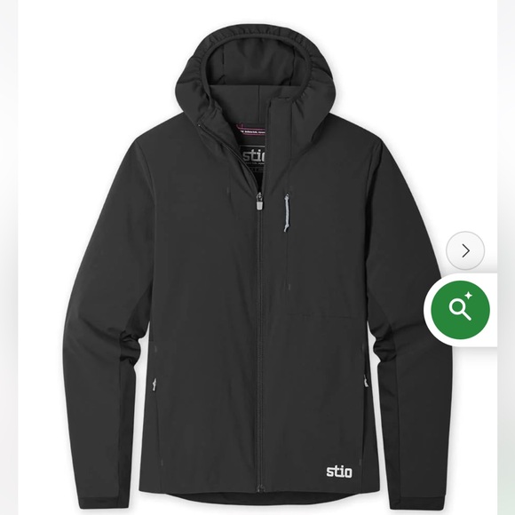 Stio Women’s Fernos insulated hooded jacket coat L Abyss black - Picture 1 of 9